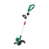 (R10E) 3x Qualcast Grass Trimmer. 2x 30cm 550W Corded. 1x 25cm 18V (No Battery, Has Battery Charger
