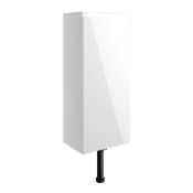 New (M75) Valesso 300mm 1 Door Slim Depth Base Unit - White Gloss. Soft Close Fittings. Durabl