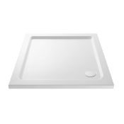New (P91) 800x800mm Rectangular Ultra Slim Stone Shower Tray. RRP £199.99. Designed And Made C...