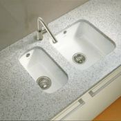 New (Fr4) 1 x Villeroy & Boch Cisterna 26 Undermount Kitchen Sink - Ceramic. RRP £231.00. Sing...