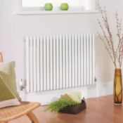 New Supra Square Horizontal Designer Radiator White -H-600 mm -W-870 mm. RRP £309.99.Supra Ho...