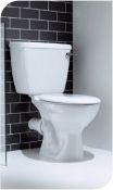 New (R28) VIP Close Coupled Wc. 6 / 4 Litre Dual Flush Chrome Effect Lever. Seat Included.