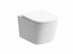 New (R31) Tilia Rimless Wall Hung Toilet Pan. RRP £290.00. 365mm High 495mm Deep 365mm Wide