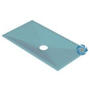 New Sureform Rectangular Wetroom Floor Former & Waste & Vinyl Adaptor 1135x770mm. 21312 Fo...