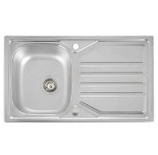 New (S89) Abode, Aw5062, Mikro Inset Sink In Stainless Steel. Main Bowl Dimensions 340 mm ( Le...