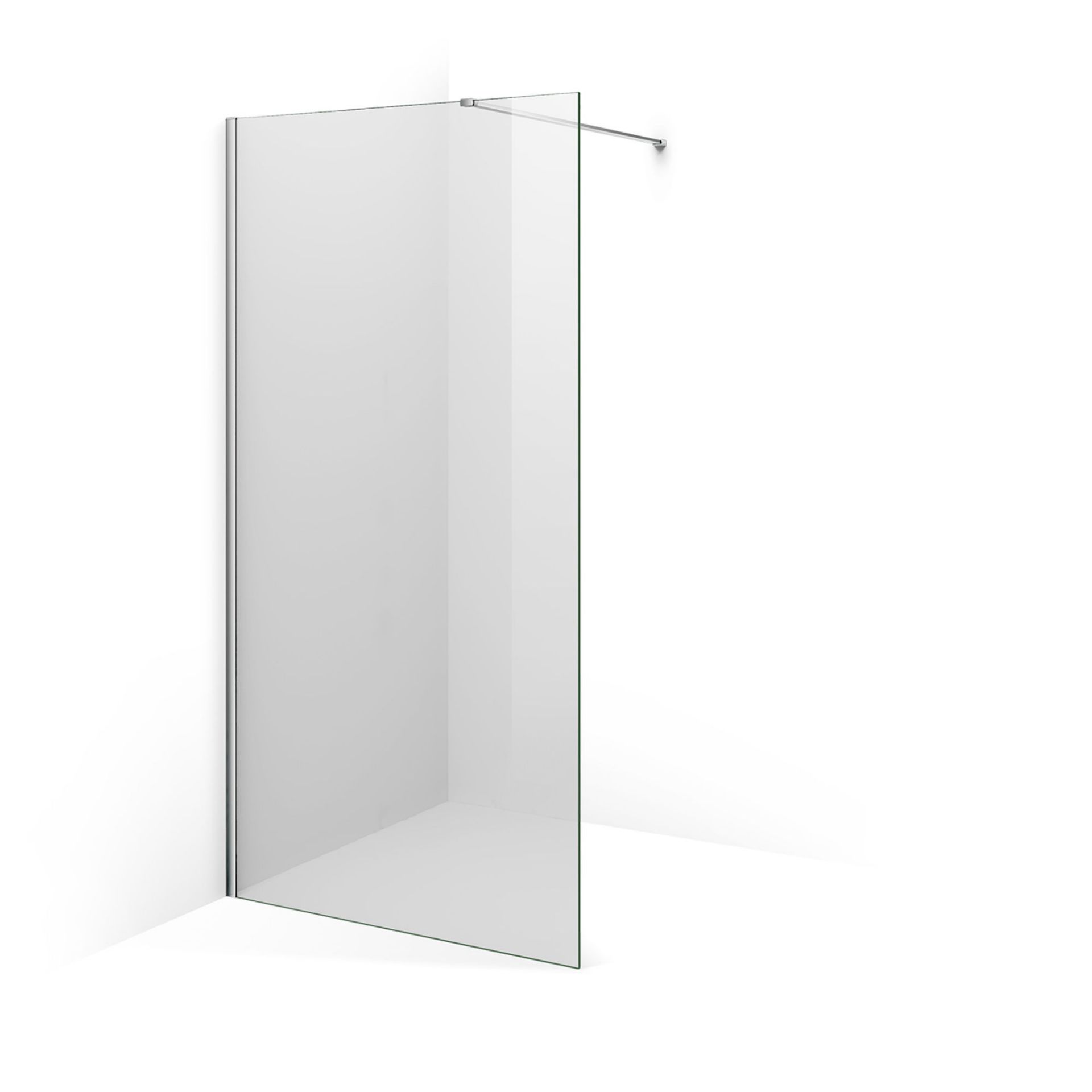 New (S19) 1000 mm - 10 mm - Premium Frameless Easy clean Wet room Panel. RRP £499.99. 10 mm British. - Image 3 of 3