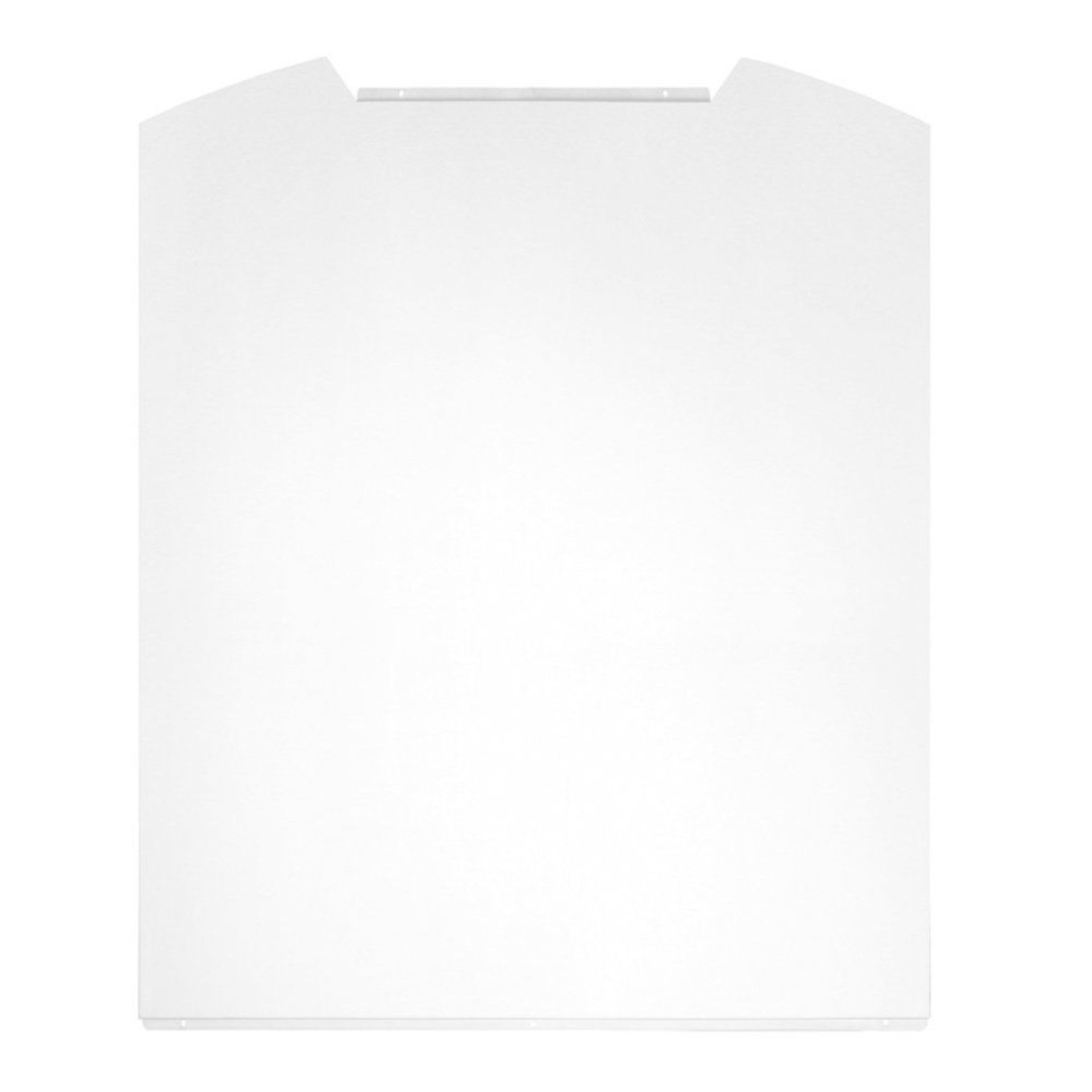 New (S48) Prima 60 cm Curved Glass Splashback Les102 - White. Dimensions: H 750 mm x W 600 mm x ...