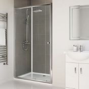 New Twyford's 1600mm - Sliding Shower Door. RRP £399.99.H80500C1+2.6mm Safety Glass Fully Wat...