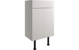 New (L177) Valesso 500 mm Slim Vanity Unit 2Dr LH -White. RRP £371.00.The Valesso Modular Furni