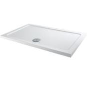 New 1200x800 mm Rectangular Ultra Slim Shower Tray. RRP £349.99. Constructed From Acrylic Cap