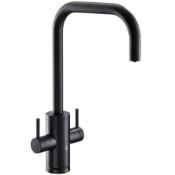 New (R50) Abode Project Monobloc Matt Black 4In1 Boiling Hot Water Kitchen Sink Tap. RRP £1,03...