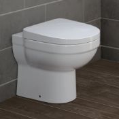 New Sabrosa II Back To Wall Toilet. 653Bwp. Seat Not Included. Made From White Vitreous Chin...