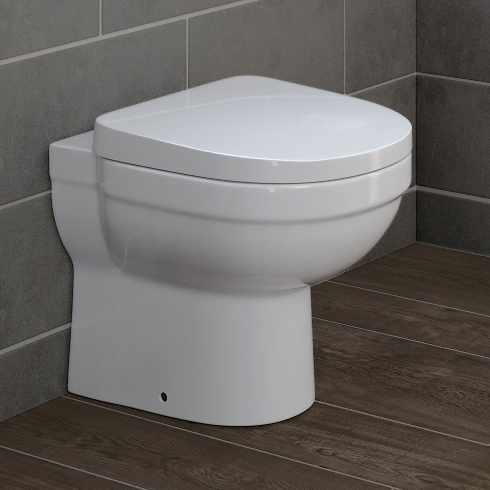 New Sabrosa II Back To Wall Toilet. 653Bwp. Seat Not Included. Made From White Vitreou...