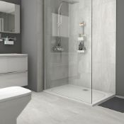 New 10.8m2 Killington Light Grey Matt Marble Effect Ceramic Floor Tile. Room Use: Any Room, ...