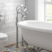 New (V3) Regent Traditional Freestanding Bath Shower Mixer - Chrome. RRP £479.99. The Regent T...
