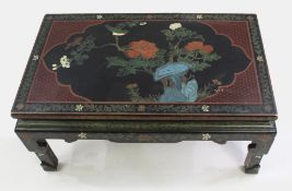 Fine Vintage Hand Decorated Lacquered Chinese Coffee Table
