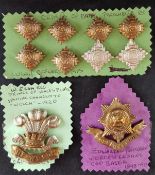 Military Welch/ Worcestershire and Parachute Cap badges and Pips