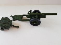 Dinky Toy Howitzer Gun and Trailer