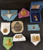 Collection of RAF and Other Cap Badges.