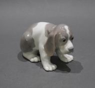 Lladro Gentle Surprise Dog with Butterfly 6210