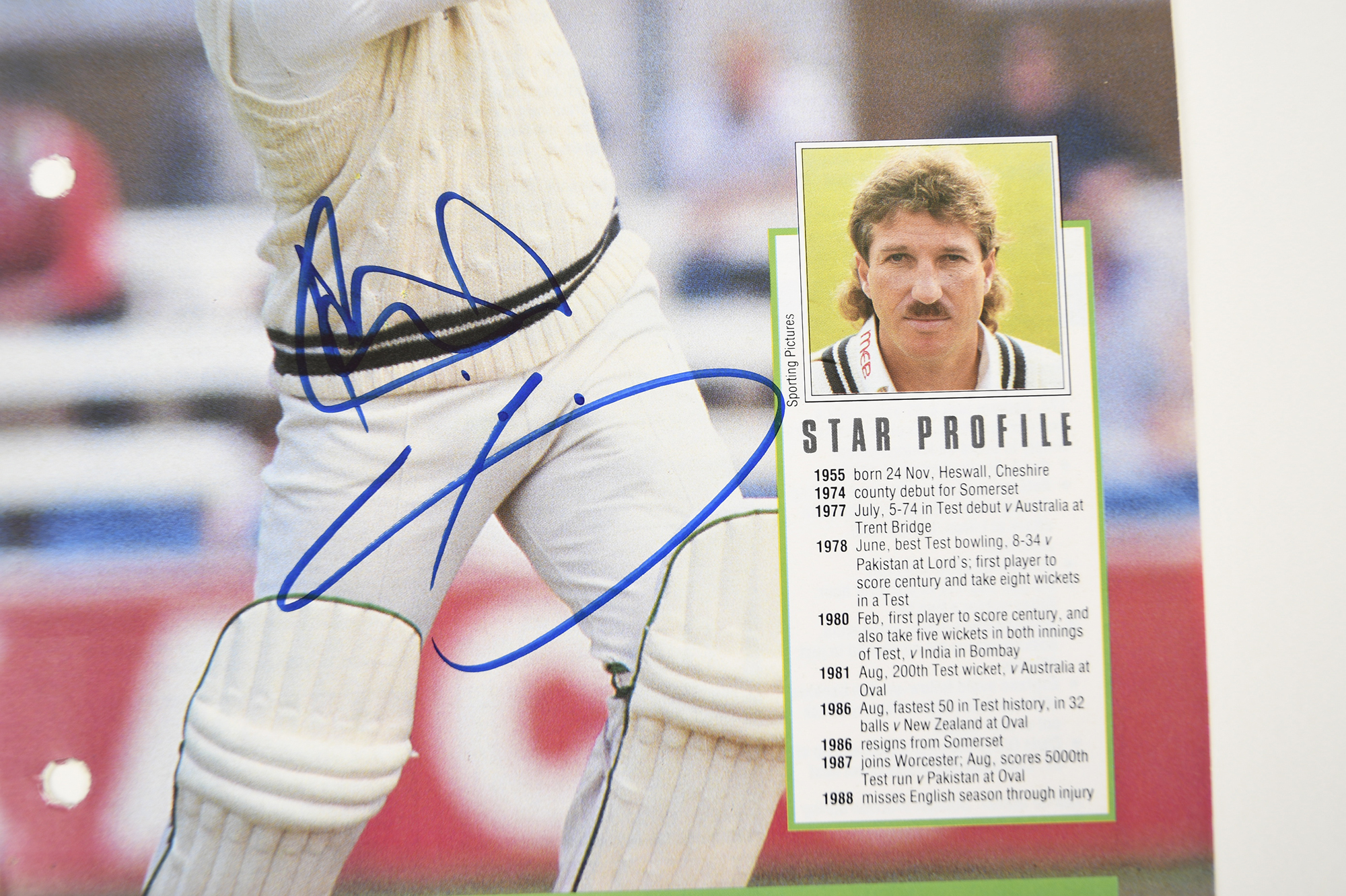 IAN BOTHAM, GRAHAM GOOCH, TRUEMAN & SMITH Original signatures - Image 4 of 5