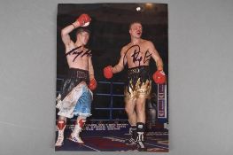 RICKY HATTON v JON THAXTON Original signatures.