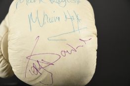 TITLE BOXING GLOVE Original signatures on glove
