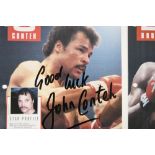 FRANK BRUNO, JOHN CONTEH & CHARLIE MAGRI Original signatures