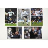 SPURS LEGENDS: G LINEKER, H REDKNAPP, T VENABLES, D GINOLA & G BALE Original signatures