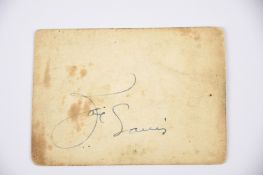 JOE LOUIS Original signature