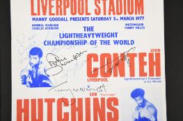 JOHN CONTEH Original signature on photo.