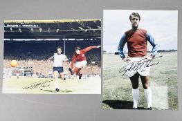 GEOFF HURST Original signature on photos.