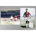 GEOFF HURST Original signature on photos.