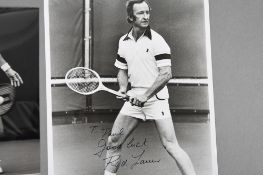 ROD LAVER, STAN SMITH & ROY EMERSON Original signatures