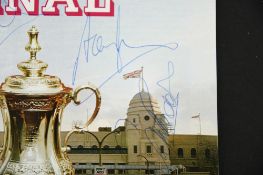 F.A CUP FINAL FULHAM v WEST HAM Original Signatures