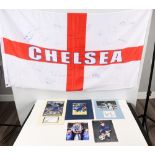 CHELSEA STARS & SIGNED FLAG Original Signature