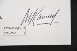 ALF RAMSEY (1920 - 1999) Original signature on European Nation Cup cover.