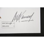 ALF RAMSEY (1920 - 1999) Original signature on European Nation Cup cover.