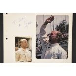 STIRLING MOSS ( 1929 - 2020) Original signature