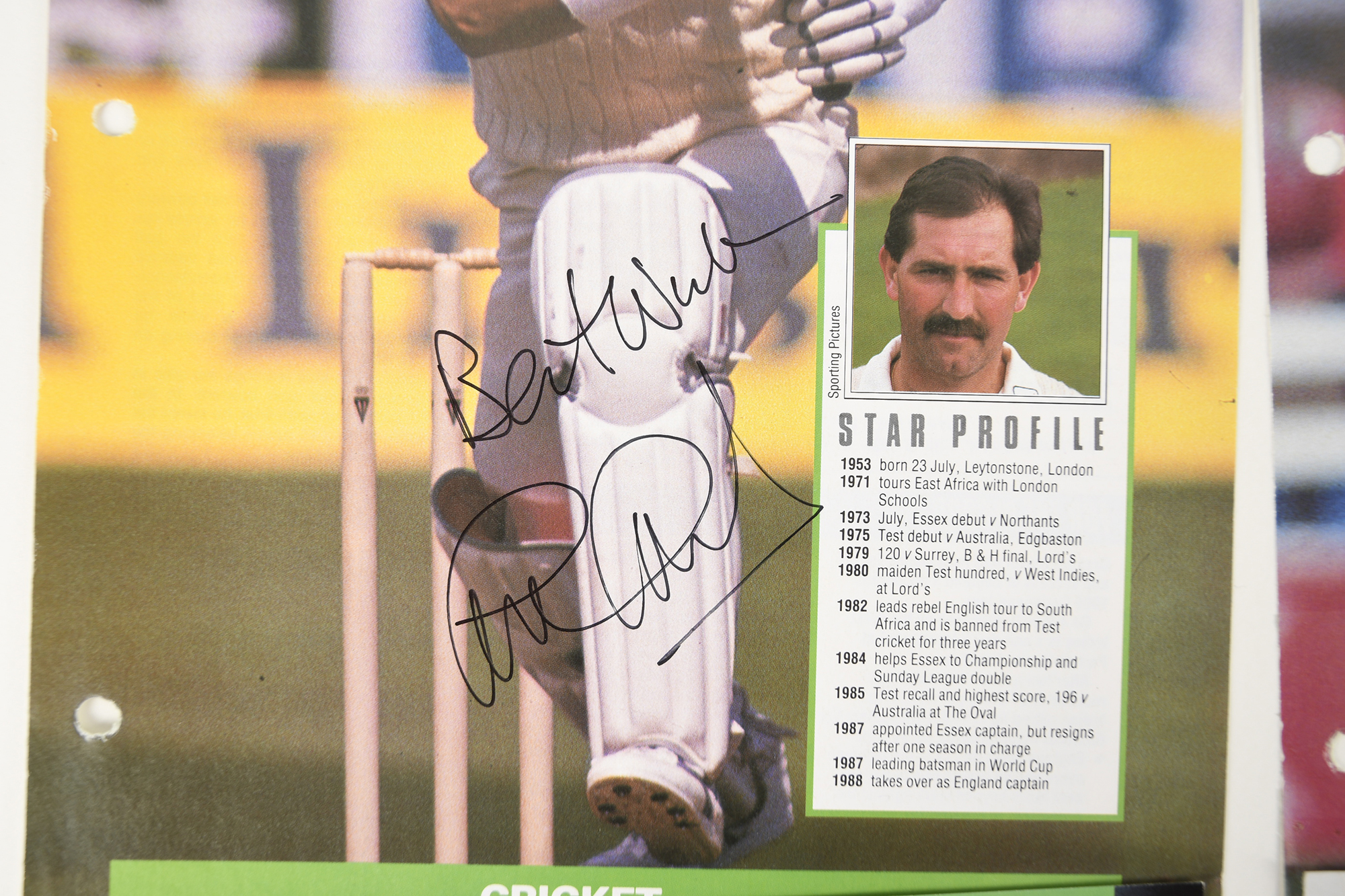 IAN BOTHAM, GRAHAM GOOCH, TRUEMAN & SMITH Original signatures - Image 5 of 5