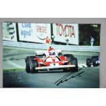 NIKI LAUDA Original signature on photo.