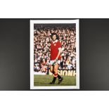 GEORGE BEST Original signature on photo.