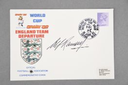 ALF RAMSEY (1920 - 1999) Original signature on WORLD CUP cover.
