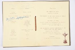 RYDER CUP 1953 Original signatures