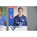 IPSWICH TOWN FC Selection of signed photo cards.