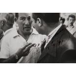 JUAN MANUEL FANGIO (1911 - 1995) Original signature on photo.