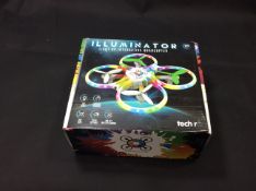 Illuminator light up interactive quadcopter