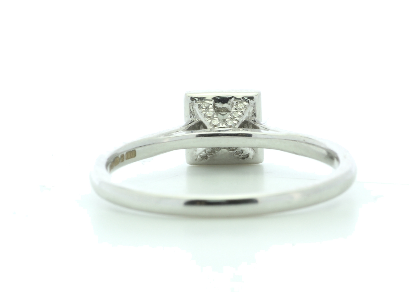 18k White Gold Halo Set Diamond Ring 0.38 Carats - Image 3 of 5