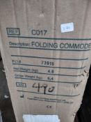 Folding Commode RRP £30 Grade U