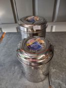 Nobby Steel pet food storage containers RRP £15 Grade U
